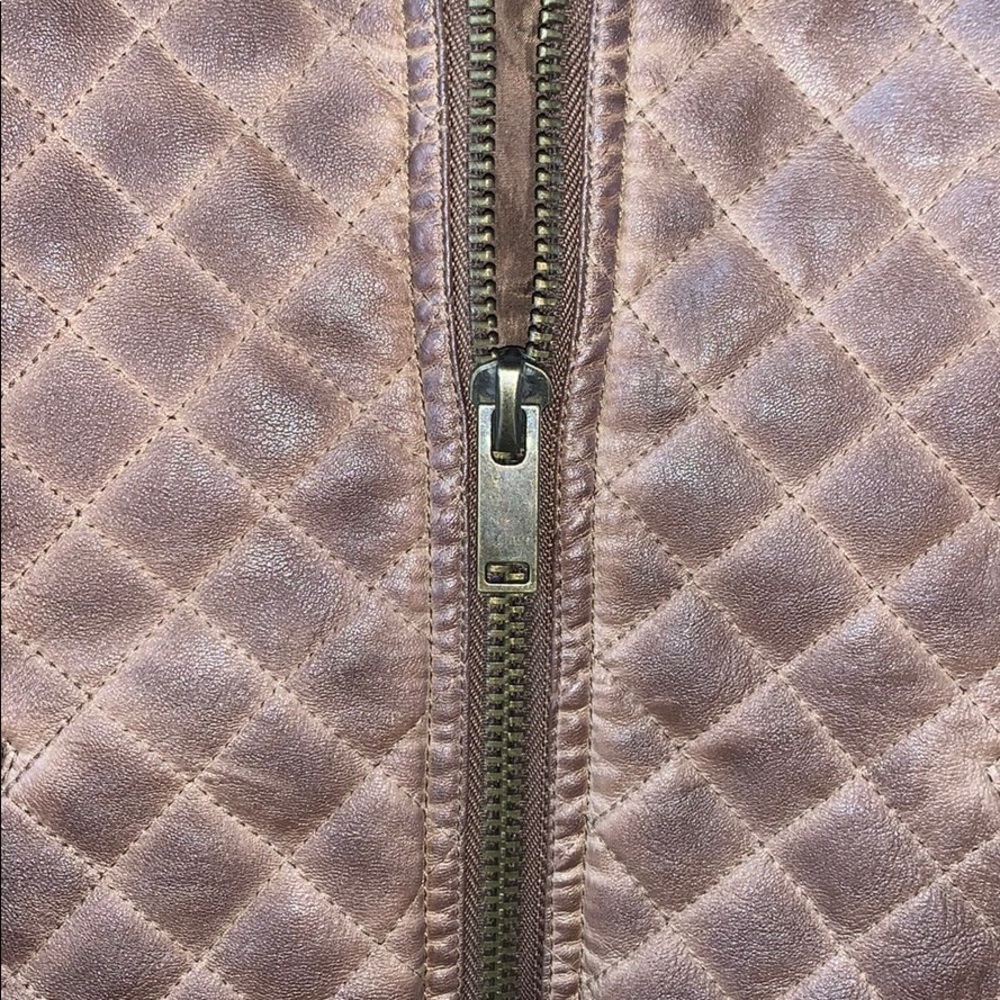 Quilted brown leather - Picture 3 of 6